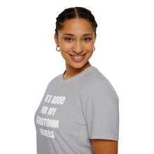 Load image into Gallery viewer, Serotonin Levels Unisex Tee