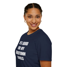 Load image into Gallery viewer, Serotonin Levels Unisex Tee
