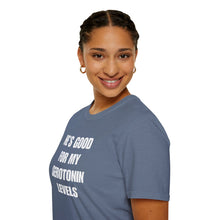 Load image into Gallery viewer, Serotonin Levels Unisex Tee