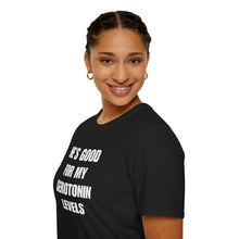 Load image into Gallery viewer, Serotonin Levels Unisex Tee