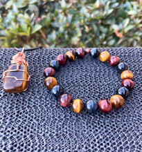 Load image into Gallery viewer, Tigers Eye(Gold, Red & Blue) Matching Set