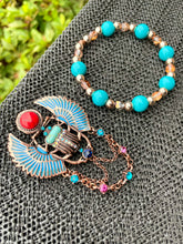 Load image into Gallery viewer, Scarab Beetle Broach Set