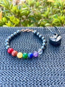 Chakra+Hematite+Black Tourmaline Set