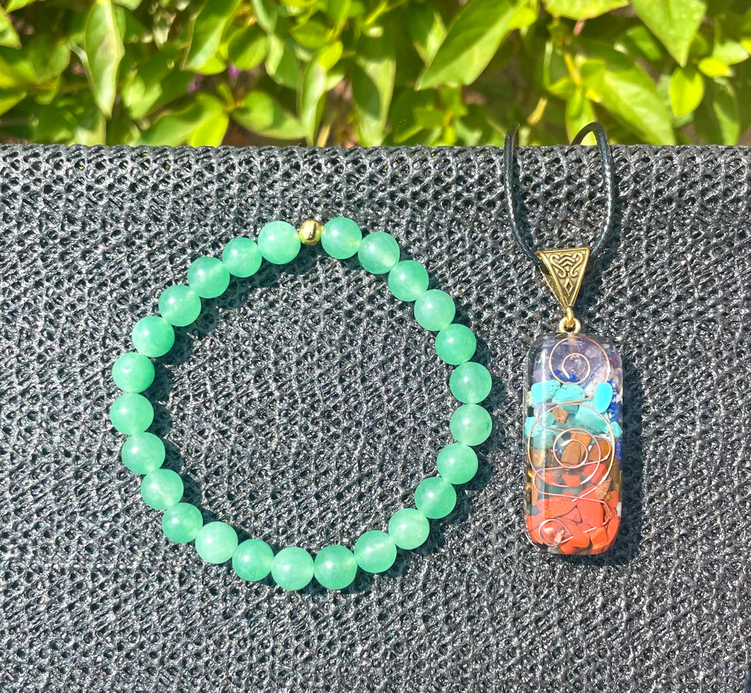 Green  Aventurine Chakra Set