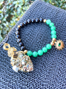 Green Aventurine, Pyrite Mind's Eye Set