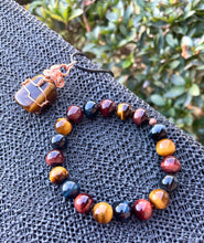 Load image into Gallery viewer, Tigers Eye(Gold, Red &amp; Blue) Matching Set
