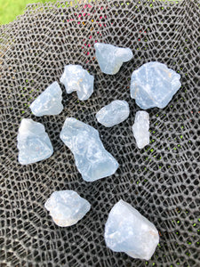 (5) Small Celestite Pocket Stones