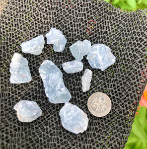 (5) Small Celestite Pocket Stones