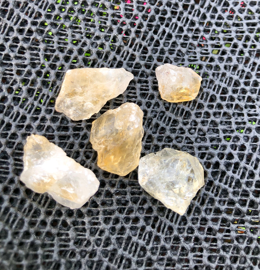 (5) Citrine Pocket Stones