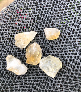 (5) Citrine Pocket Stones