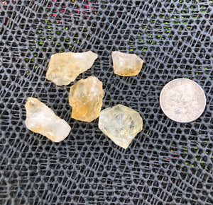 (5) Citrine Pocket Stones