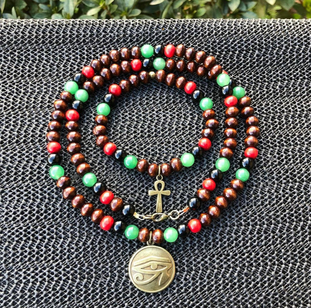 Matching RBG Eye of Ra + Ankh Set