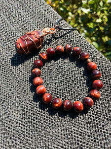 Red Tigers Eye Set