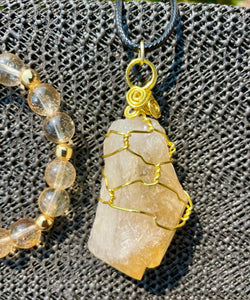 Citrine Ankh of Life Set