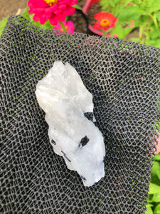 (1) Large Quartz Infused with Black Tourmaline